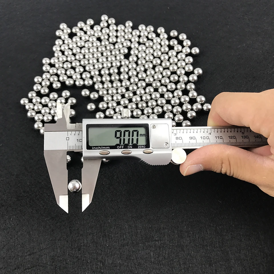 Easytoday 100pcs Projectile 9mm Steel Balls Bow Professional Slingshot Ammo Outdoor Slingshot Bullets Hunting Bow Accessories (2)