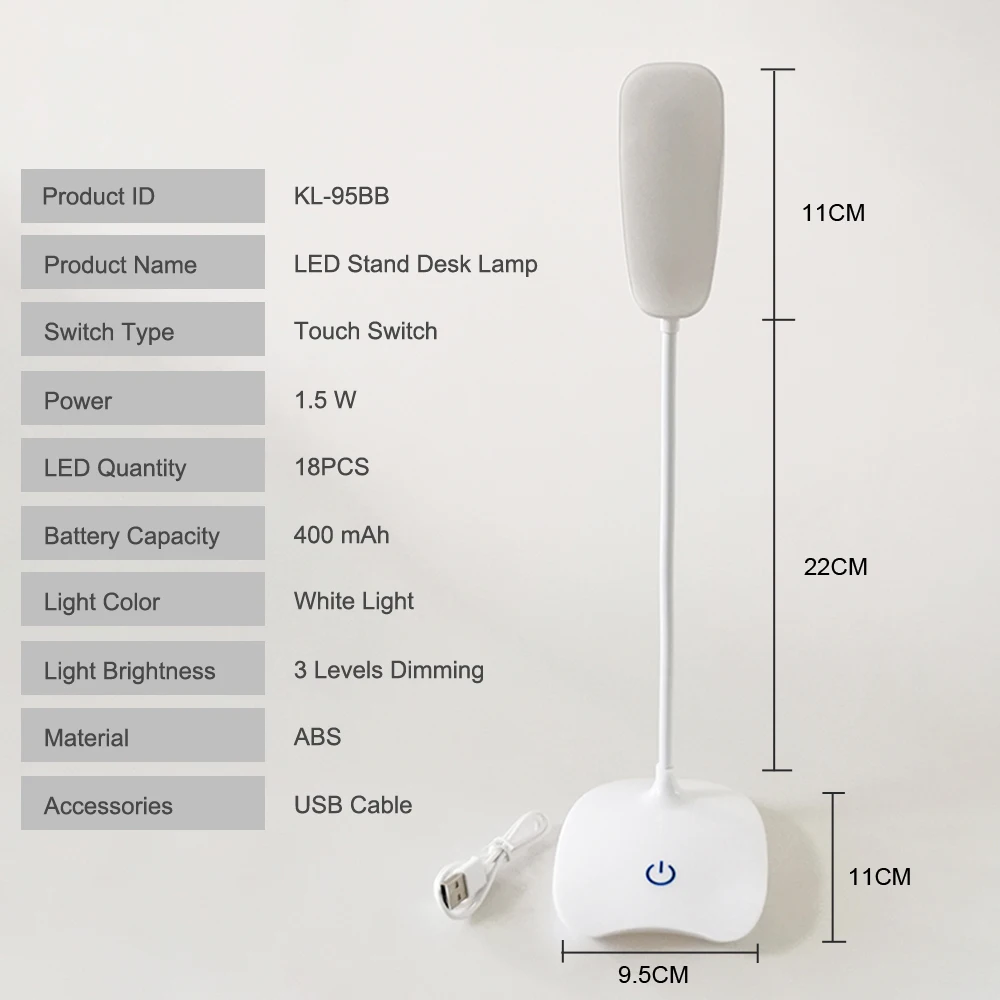 USB Rechargeable LED Stand Desks Table Lamp Adjustable Hose Study Room Light Table Lamp Touch Switch 3 Modes Dimmer Desk Lamps USB Rechargeable LED Stand Desks Table Lamp Adjustable Hose Study Room Light Table Lamp Touch Switch 3 Modes Dimmer Desk Lamps