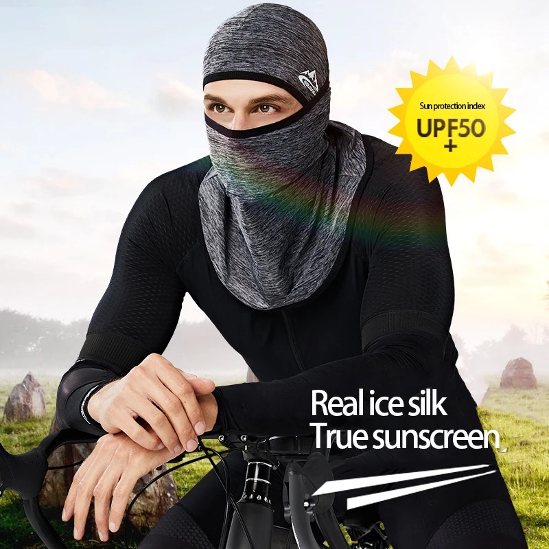 

2019 New Ice silk training mask men and women cycling mask ice cool seamless multi-function sports anti-shedding magic headscarf