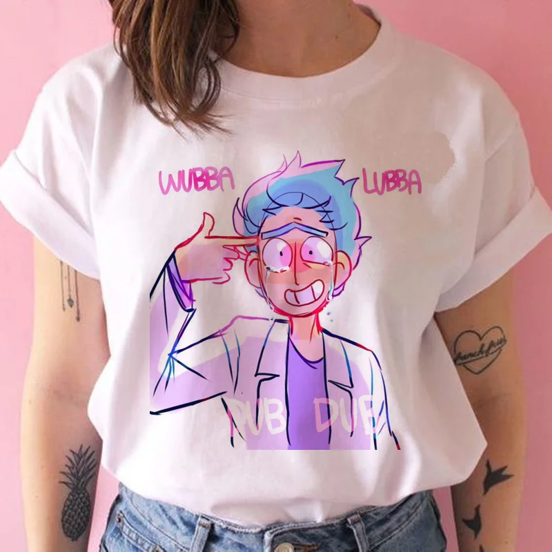 Rick and morty/женская футболка, забавная Новая модная футболка с рисунком в стиле Харадзюку, футболка с принтом ulzzang, женская одежда