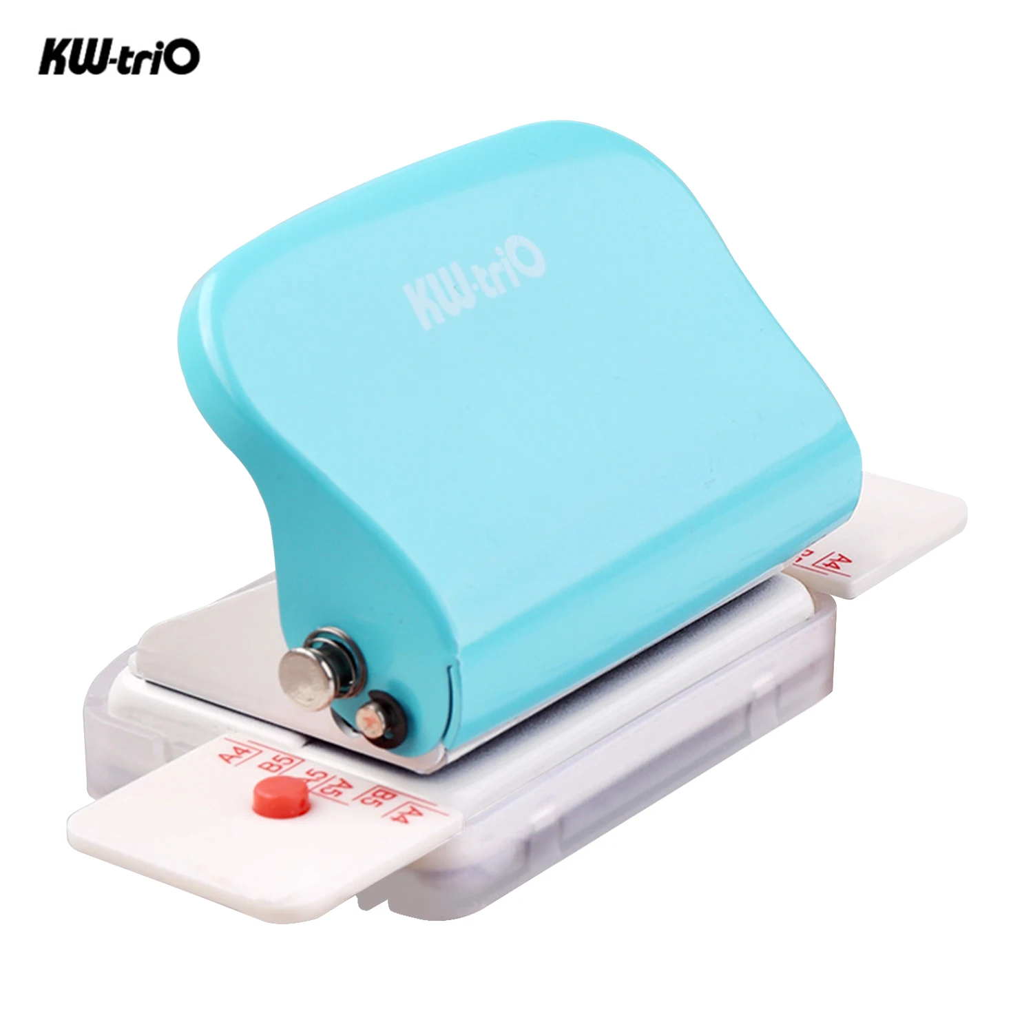 KW-trio-perforadora de Metal manual, 5 hojas, 6 agujeros, capacidad de 6mm, para A4, A5, B5, cuaderno, diario de recortes, planificador