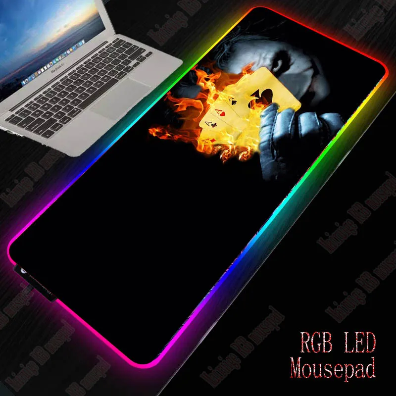 XGZ Joker большой USB Проводная RGB коврик для мыши с регулируемой яркостью