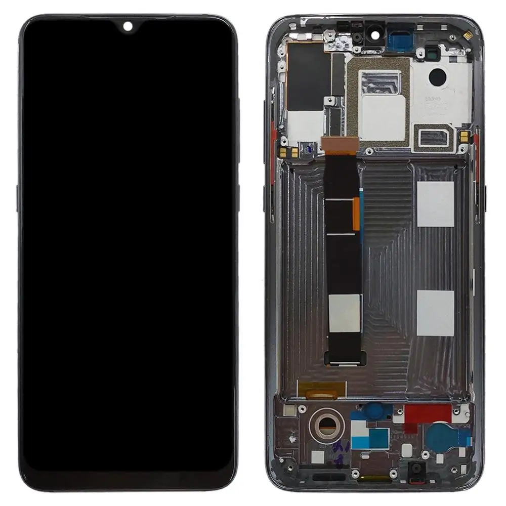 IPartsBuy ЖК-экран и дигитайзер полная сборка с рамкой для Xiaomi Mi 9 - Цвет: Черный
