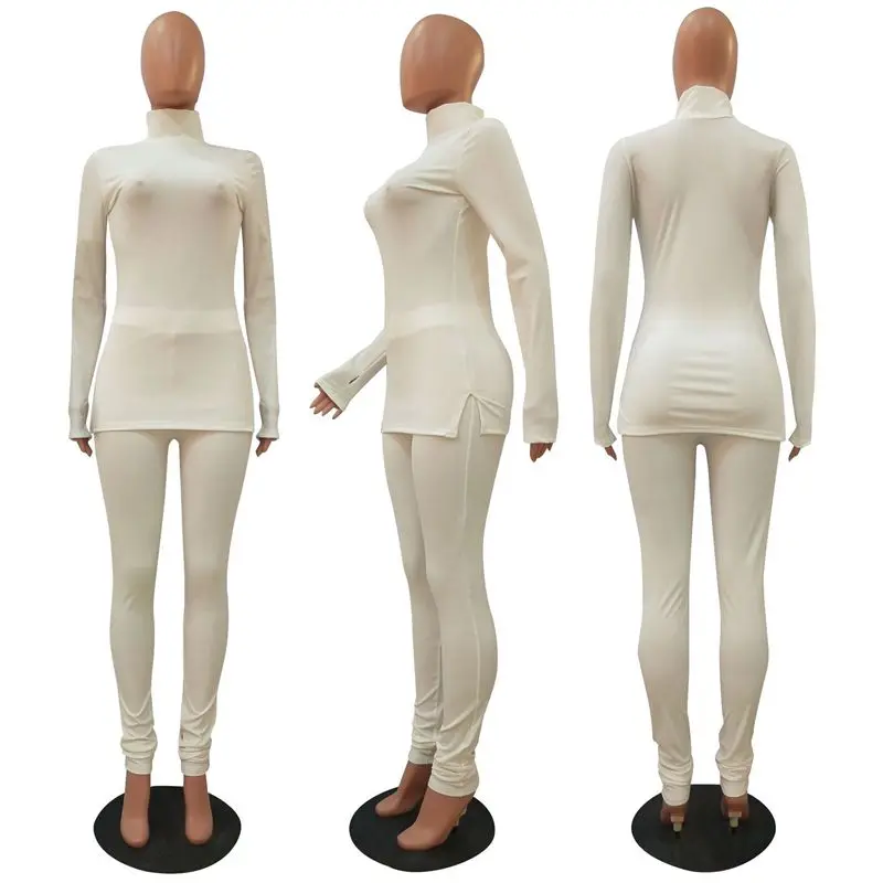 ZOOEFFBB трикотажные комплекты из двух предметов; Спортивный костюм; осенне-зимняя одежда; топ с длинными рукавами; брюки; спортивные костюмы; комплекты из 2 предметов для женщин