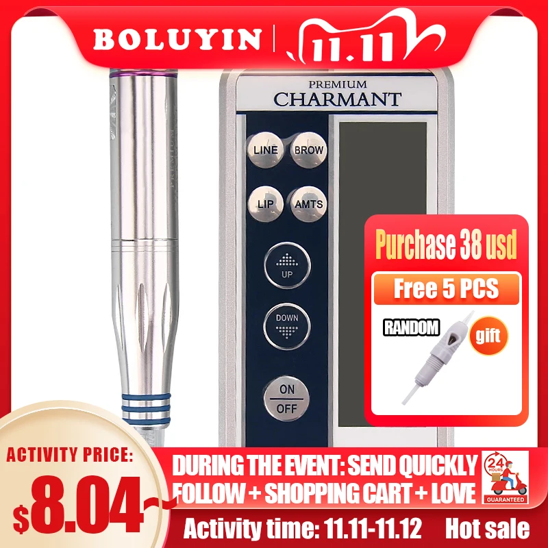 Charmant2 Permanent Makeup Gun Eyebrow Lip Tattoo Machine Pen Cartridge Needle for Microblading Professional | Красота и здоровье