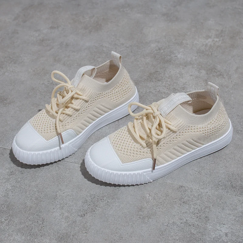 

2020 New Spring Mesh Woman Sock Shoes Soft Sneakers Breathable Light Casual Women Vulcanized Footwear Walking Ladies W31-20
