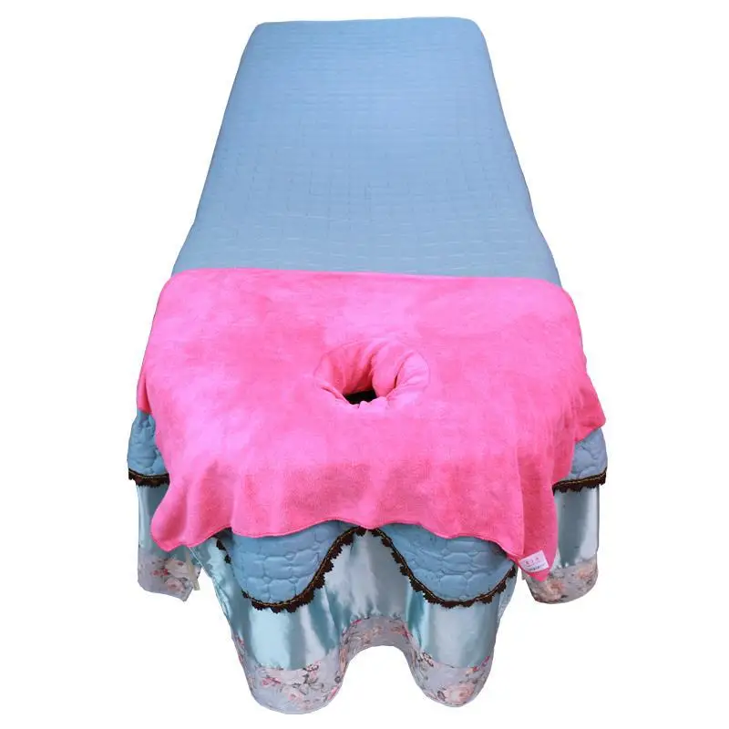 Various sizes Superfine Fiber Soft Beauty Salon Bath Towel Bed  With Hole Massage  Sheet Physiotherapy Big s 5