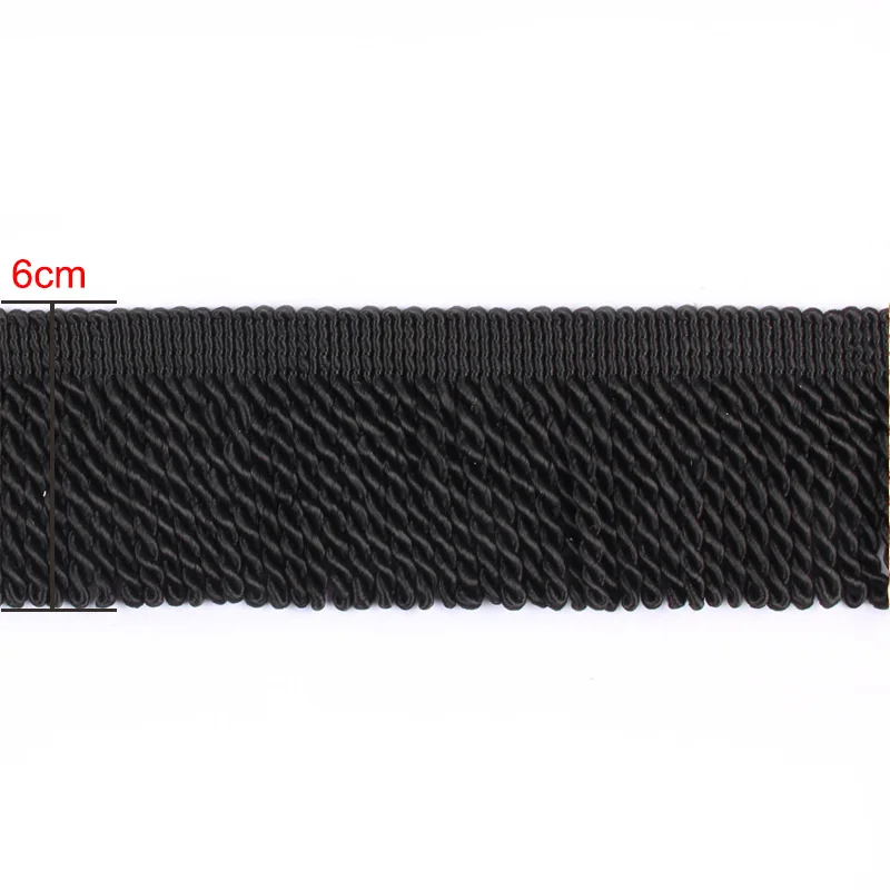 Braided Tassels Curtain Lace Trim DIY Decorative Accessories 10Yard/Lots 6cm Width