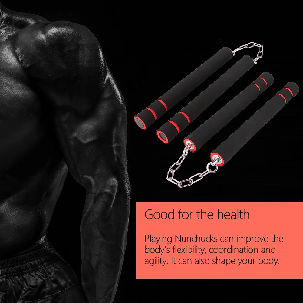 Puseky Единоборства пена Nunchaku Nunchucks губка палка цепи тренировки безопасности боевых искусств продукты