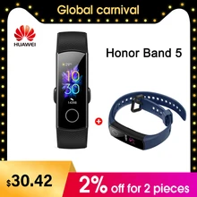 Смарт-браслет huawei Honor Band 5 NFC, измеритель пульса, кислорода в крови, спортивный смарт-браслет huawei Honor Band 5, умный Браслет