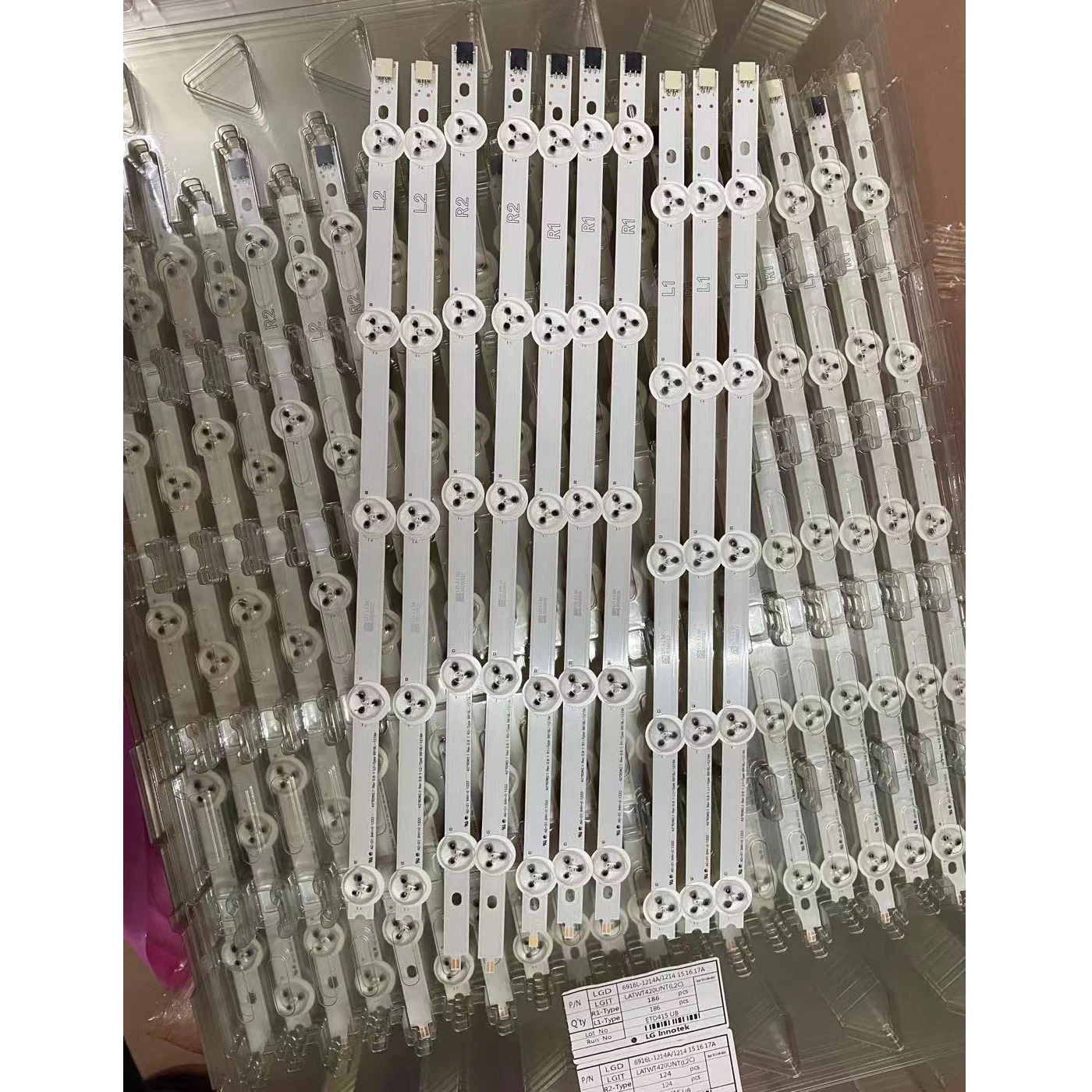 10 шт./лот для LG новый светодиодный полоски 42 &quotROW2.1 REV 0 1 L1-TYPE 6916L-1385A 6916L-1386A 6916L-1387A