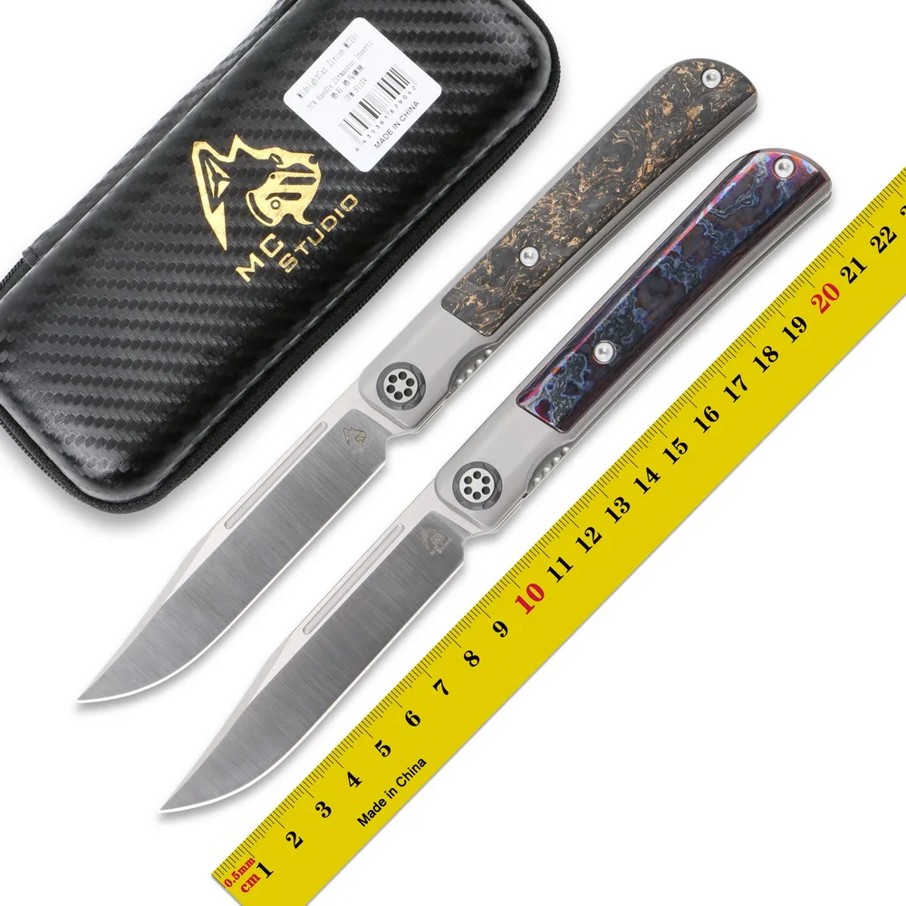 Складной нож MAXACE Mcstudio с цирконом лезвие S110V титановая ручка ножи для кемпинга