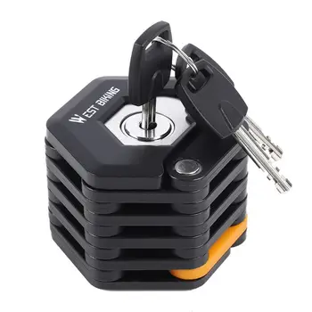 

Bike Motorcycle Folding Lock Anti-Theft Strong Safety Portable Bicycle Battery Car Foldable Locks Chain