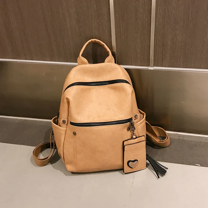 Khaki Новая женская Повседневная сумка через плечо, сумка Sen Department of Hong Kong, женский рюкзак - Цвет: Khaki