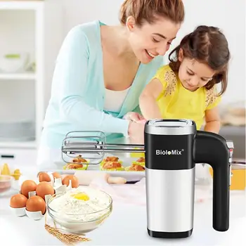 

Multifunctional Mini Electric Food Mixer 5 Speed Handheld Egg Beater Whisk Kitchen Food Processor Home Baking Tool