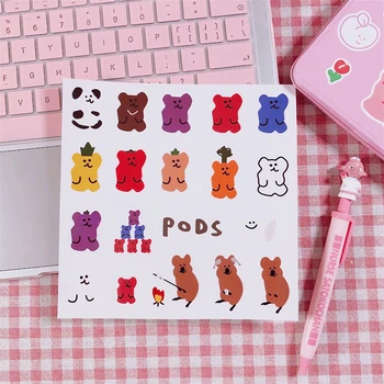 

19 patterns / sheets Cute bear stickers DIY scrapbooking album journal diary week happy planner mobile phone decorative stickers