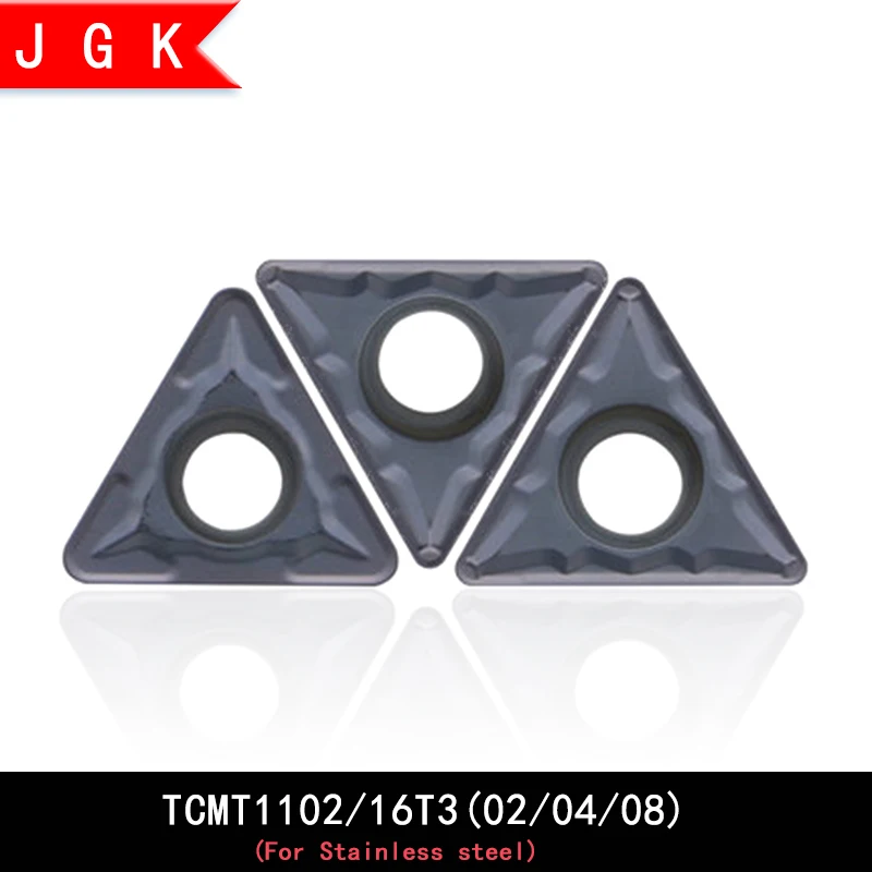 TCMT треугольная вставка для прорезания канавок TCMT1102 TCMT110202 TCMT110204 TCMT110208 TCMT16T3 TCMT16T304 TCMT16T308 МП вставки для нержавеющей стали