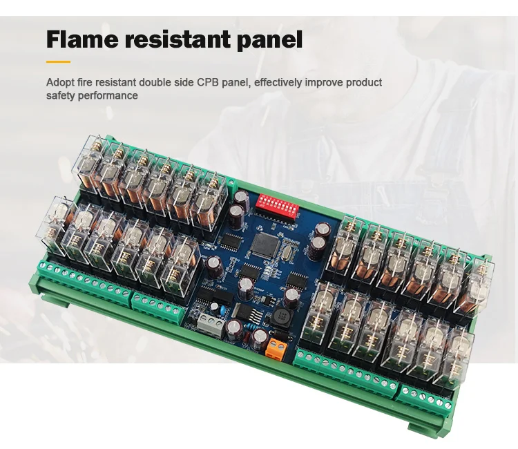 24-Channel RS485 Communication Relay Module for PLC Remote Control Description Image.This Product Can Be Found With The Tag Names Computer Office, Industrial Computer Accessories, Remote control module