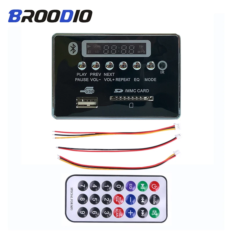 

MP3 Bluetooth Decoder Board USB FM Aux Radio MP3 Bluetooth Player Music Speaker Hands-free Remote Control For Car Audio Decoding
