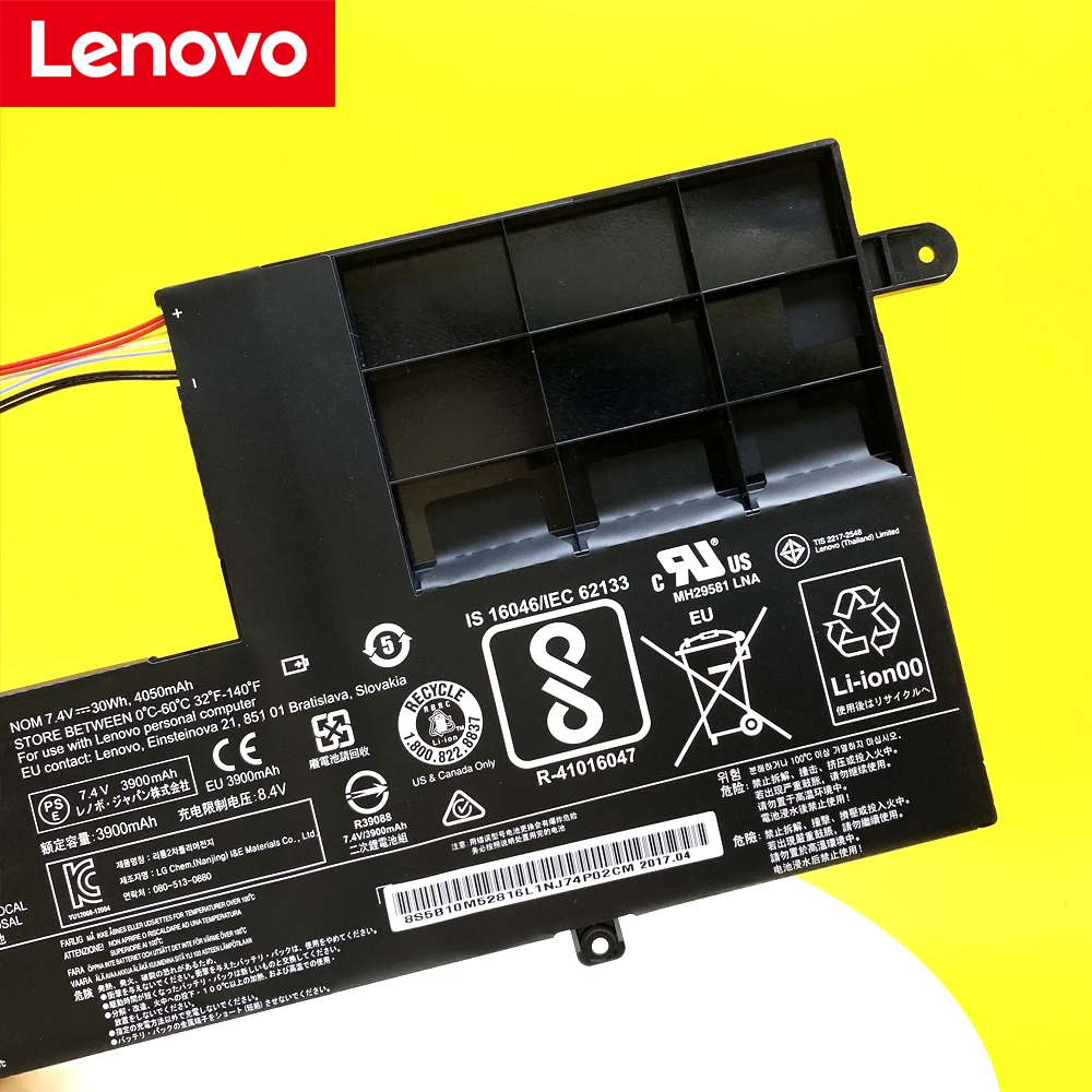 Nova Bateria do Laptop Original para Lenovo Yoga 510 51014ikb 510-15ikb 510-15isk 510-14isk 5b10k84491 L15c2pb1 L15l2pb1 L15m2pb1 - Imagem 5
