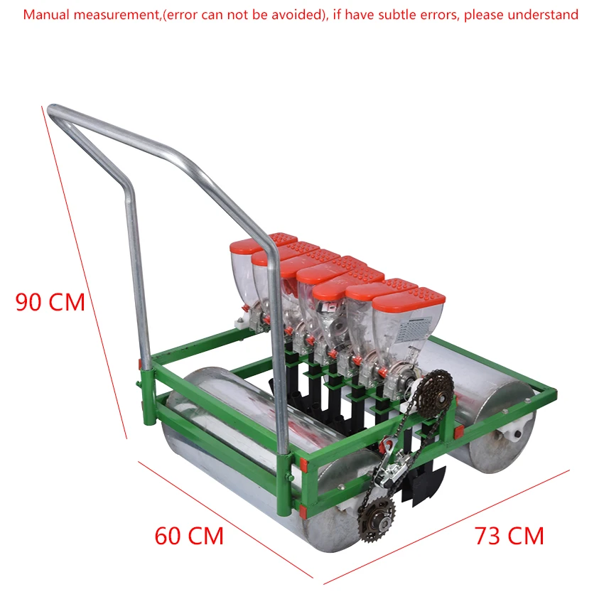 Овощная сеялка Push Type маленькая садовая техника 5 скоростей Регулируемая