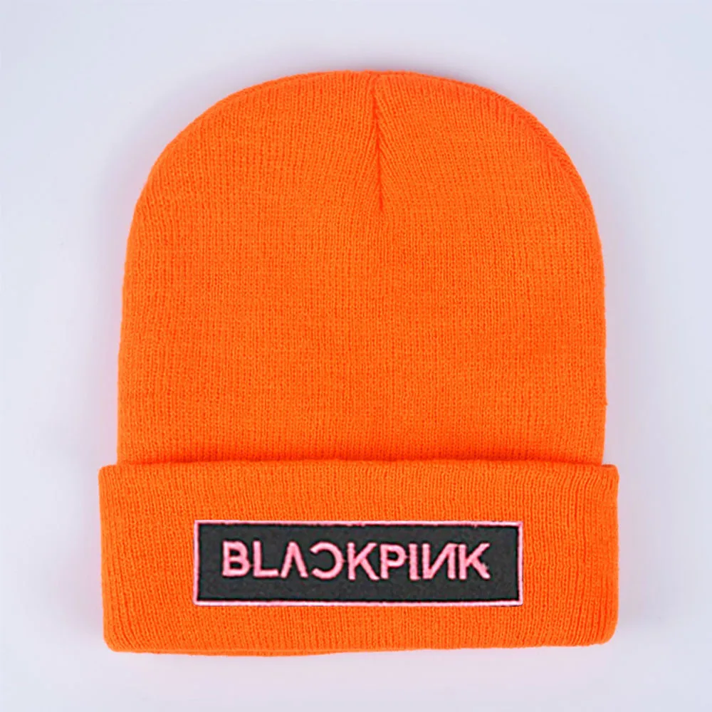 BLACKPINK Kpop зимние шапки для женщин шапка зимние шапки бини мужские хлопковые унисекс повседневные буквы вязаная шерстяная шапочка шапка сохраняющая тепло