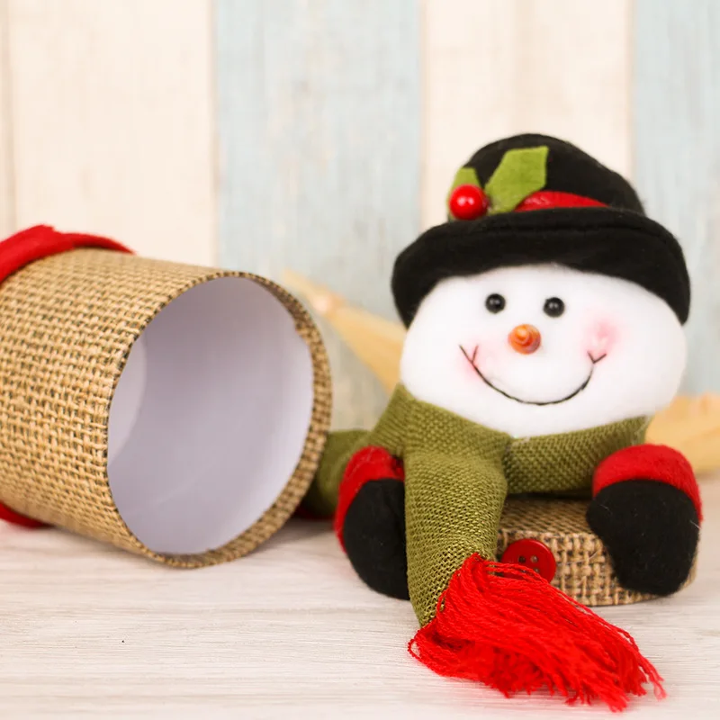 1 шт. креативные рождественские подарки, подарочные наборы конфет для праздничной вечеринки, подарок для детей, Санта-Клаус, снеговик, лось, рождественские украшения
