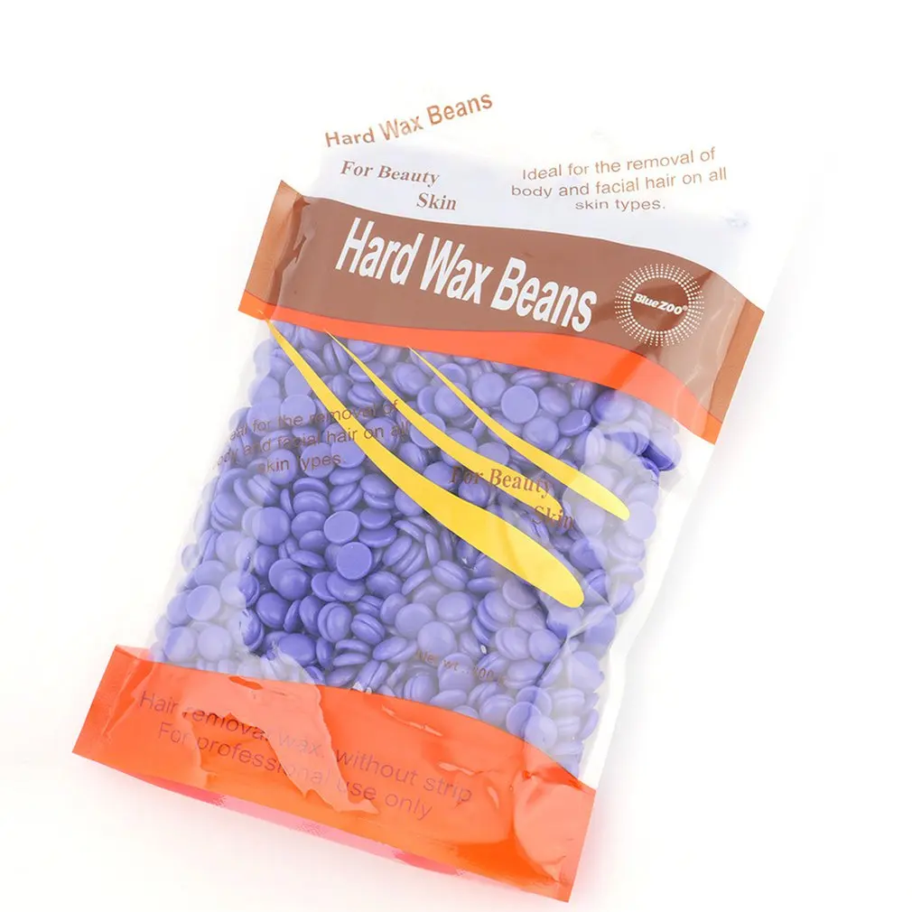 Paper-Free Hair Removal Wax Solid Wax Bean Bee Wax Wax Treatment Grain 1KG Bag Package Hard Wax Beans
