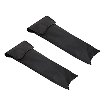 

2PCS BBQ Tool Storage Bag Hardware Tool Case Lightweight Holder Pouch Handbag Shoulder Bag (Black)