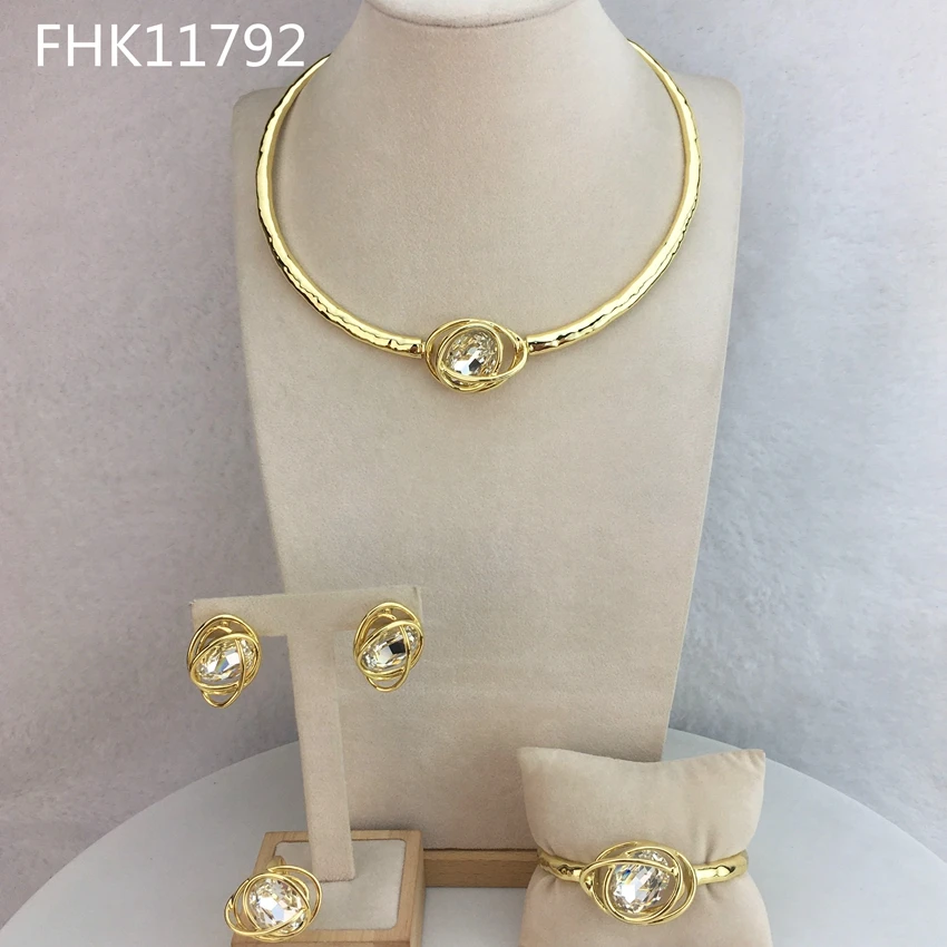 YuminglaiDubaiFineJewelryClassicRhinestoneJewelrySetsforWomen