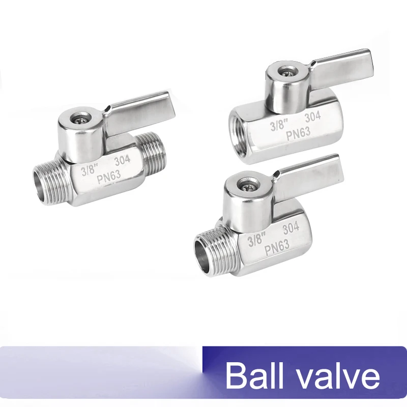 Details about   Stainless Steel 304 Ball Valve 1/4" Inch NPT Male X Female Small Mini Valve-HY 