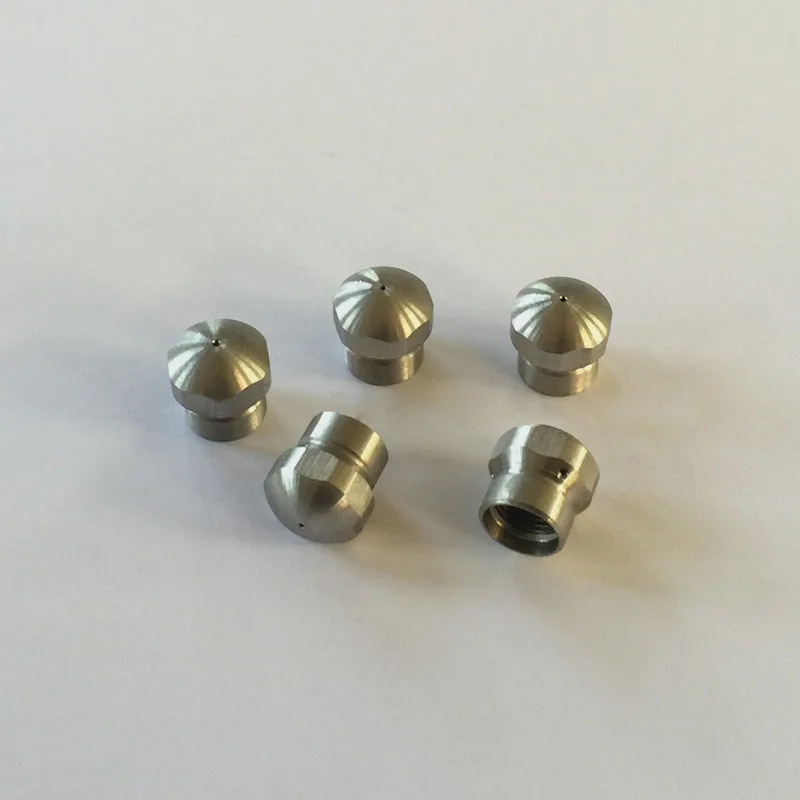 1/8 인치 드레인 청소 노즐 스테인레스 스틸 고압 세척기 호스 하수도 파이프 클리너 스프레이 구멍 청소 도구