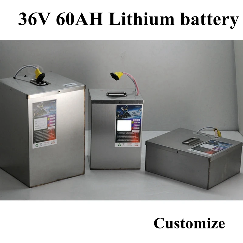 36v 60ah литий Батарея с BMS для энергия солнечной батареи е-байка мотоцикла