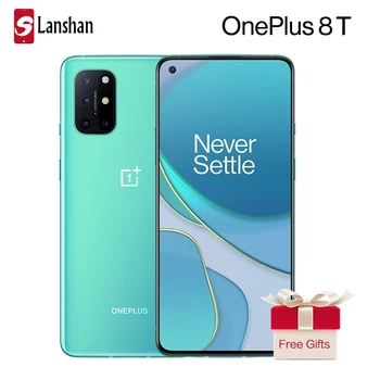 شراءهاتف ذكي OnePlus 8T ثنائي 5G أصلي شاشة AMOLED سائلة 6.55 بوصة 120 هرتز Snarpdragon 865 شحن عكسي 65 4500mAh NFC هاتف محمول