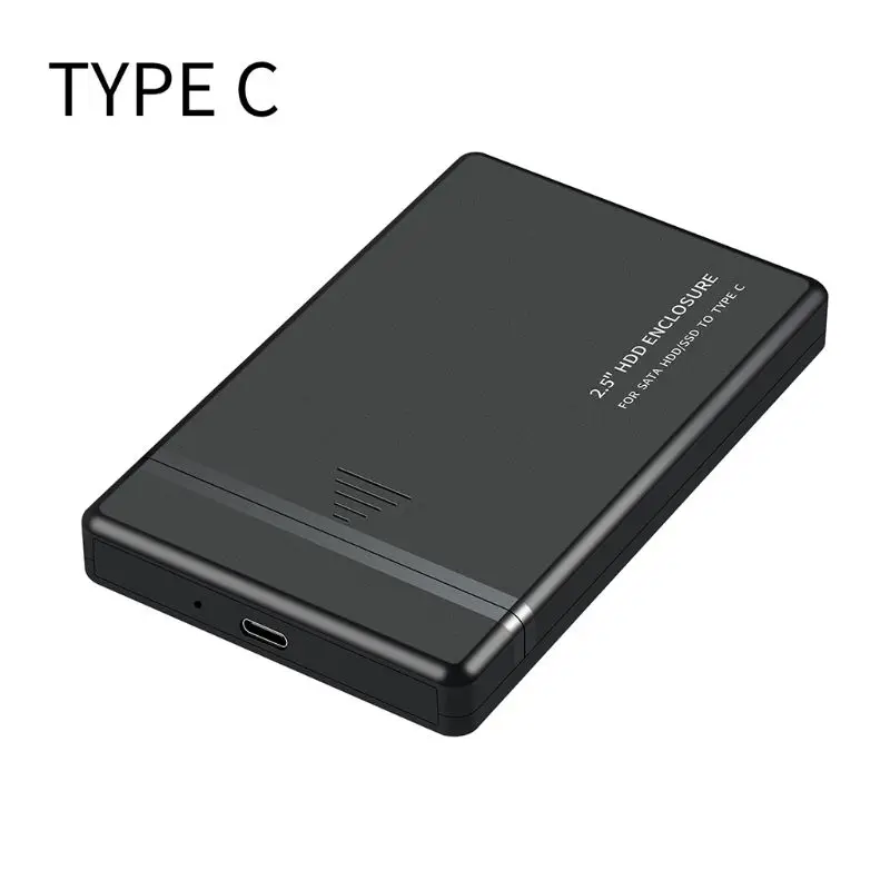 Портативный 2,5 дюймов USB 2,0/3,0/3,1 Тип-C жесткого диска внешний жесткий диск чехол