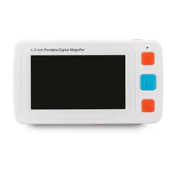 

4.3 Inch Digital Magnifier Handheld 4-32X LCD Display 17 Colors TV Connecting Picture Freeze Low Vision Reading Aid