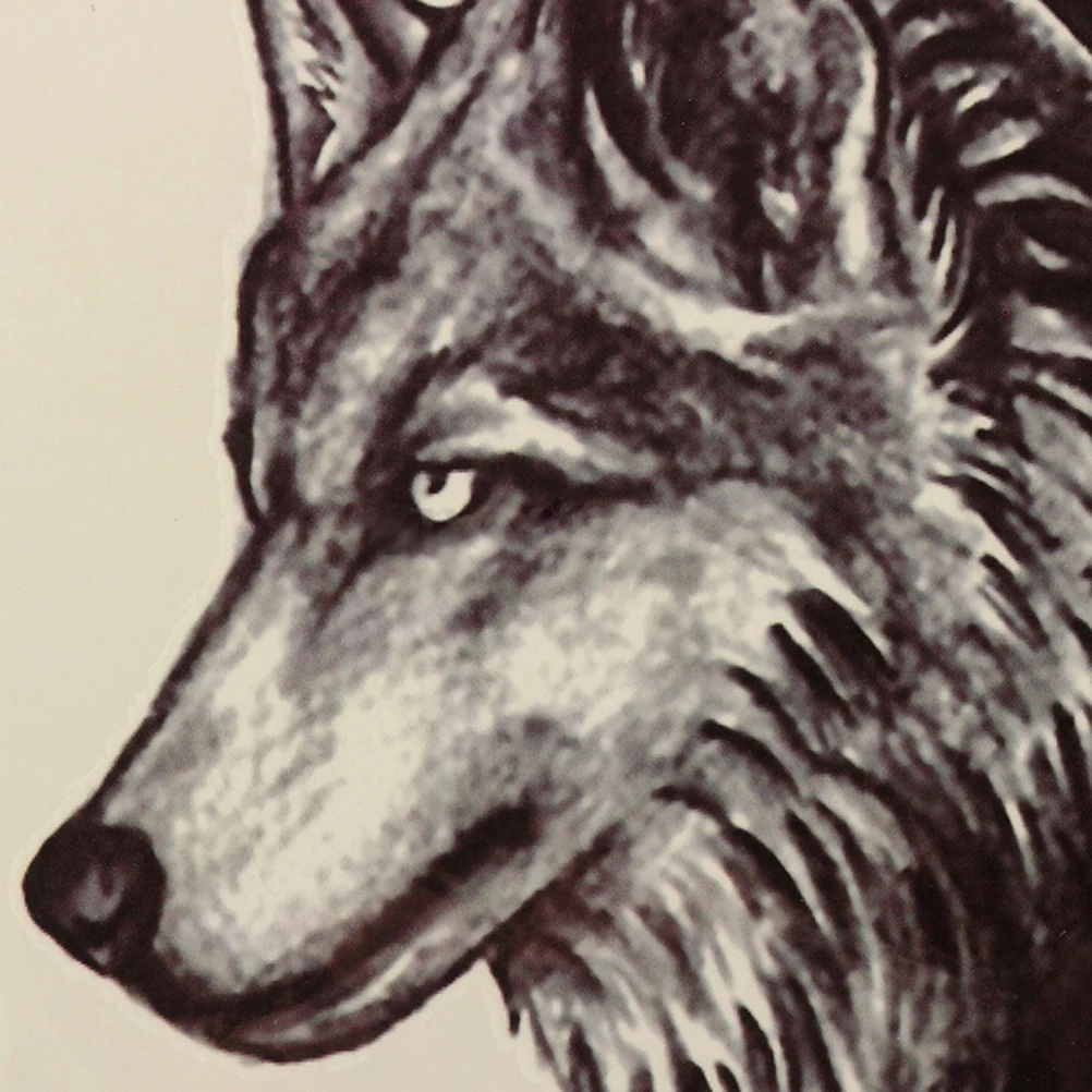 Men Women Wolf Head Waterproof Temporary Tattoo Body Arm Leg Art Sticker Removable 2pcs Hot Sale Temporary Tattoos Aliexpress