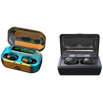 

2Pcs T8 Tws Bluetooth Earphones 2200Mah Power Led Display&2Pcs G20 Tws Bluetooth V5.0 Wireless Earphones 3500 Mah Power