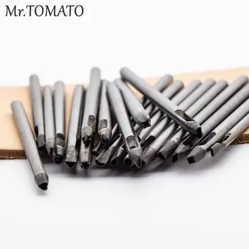 

DIY leather craft tool punch 3mm shape flower 20 flowers heart star punch mixed hole shoes bag making tools