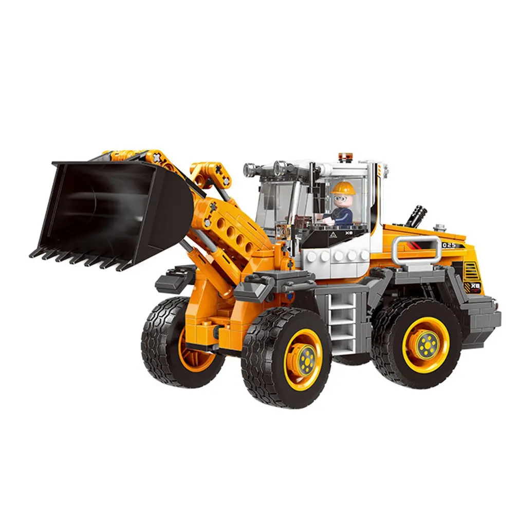 Forklift loader Строительные кирпичи Инженерная серия подъемный кран экскаватор игрушечный бульдозер Защита окружающей среды подарок - Цвет: Forklift loader