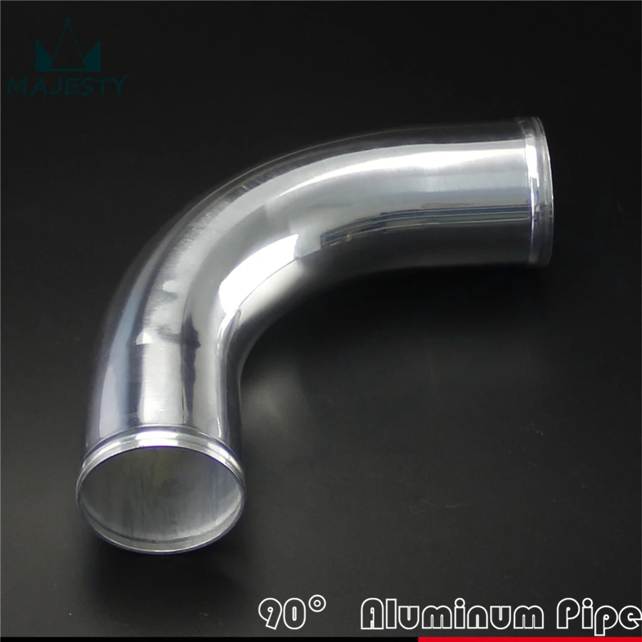 60MM 2-3/8" Aluminum TURBO INTERCOOLER Elbow PIPE TUBE L=300MM 45 Deg Polished