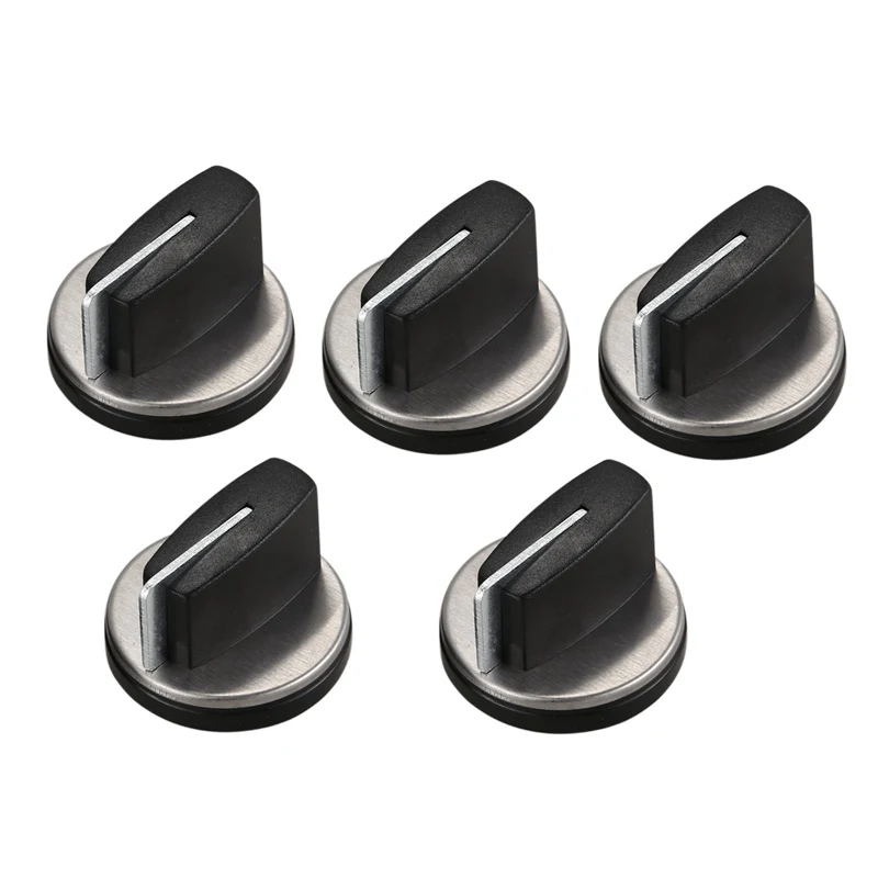 

Black plastic and metal embedded gas stove of knob ignition switch 5