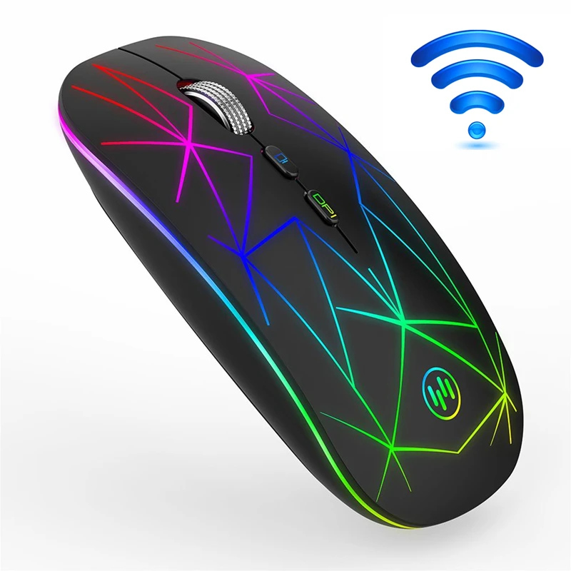 cool computer mouse RGB Bluetooth Mouse Wireless Mouse USB Computer Mouse Bluetooth Mause Gamer Ergonomic LED Gaming Mice Silent Rechargeable For PC mouse computer mouse Mice