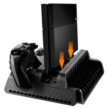 

TWISTER.CK Vertical Stand with Cooling Fan and Dual Controllers Charging Station for PS4/PS4 Slim/PS4 Pro