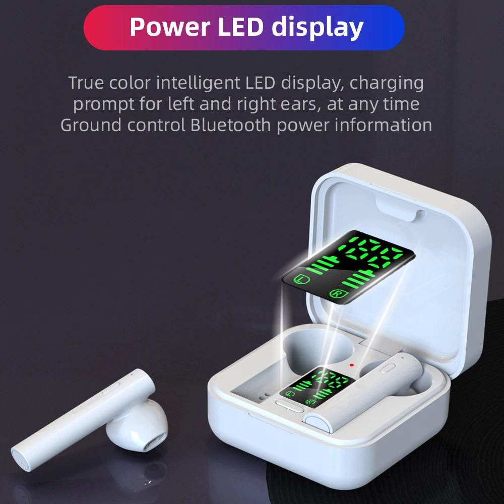 TWS Bluetooth 5 0 Earphones Charging Box Wireless Headphone 9D Stereo Sports Running Earbuds Headsets For Android Xiaomi Phones