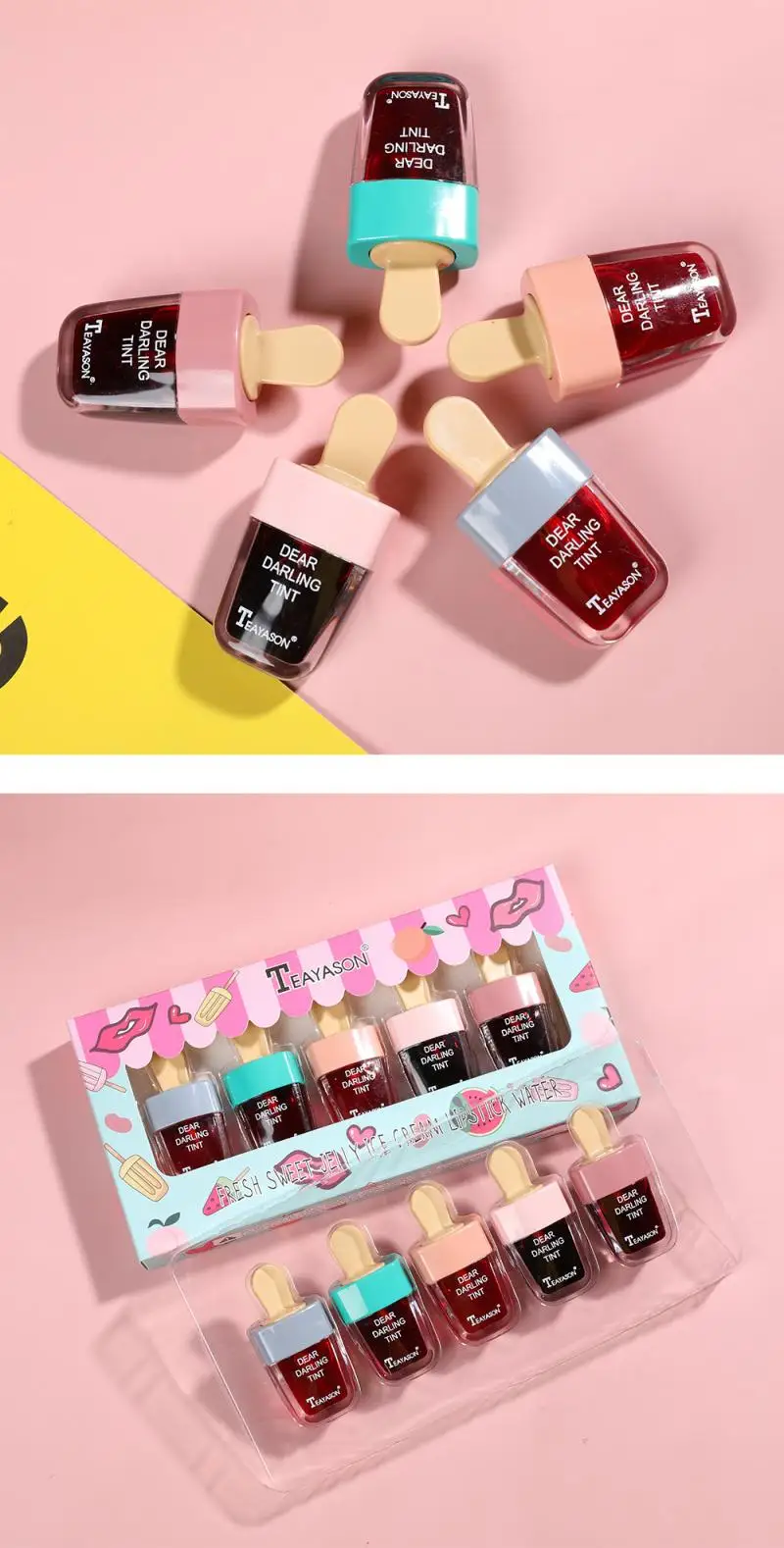 Водостойкая жидкая помада для губ 5 цветов| |