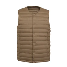 

2021 New winter 90% Matt Fabric Men's Duck Down Vest Ultra Light Down Vests Light Weight Windbreaker Sleeveless