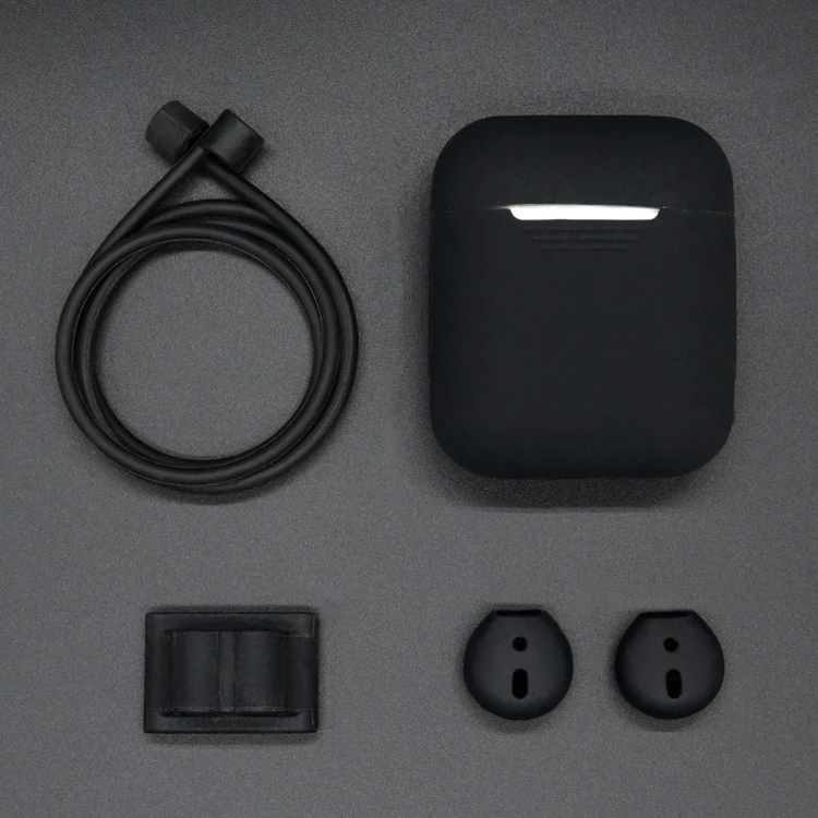 HAWEEL5Pcs/набор силиконовый беспроводной Bluetooth футляр для наушников для Airpods 1 2 Apple TWS наушники-вкладыши аксессуары Защитная крышка