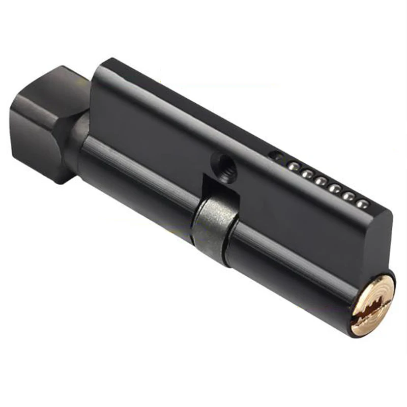 

Zinc Alloy Door Lock Matte Black Anti theft Anodized Solid handle Mute