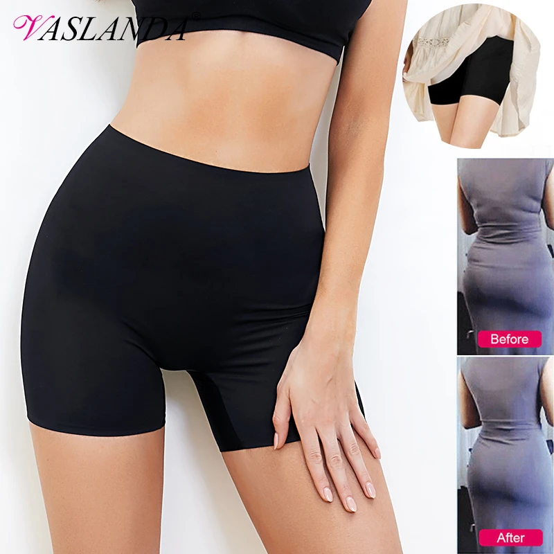 シームレスな女性用滑り止めショーツ ハイウエストボクサーショーツ 伸縮性のあるショーツ Safety Short Pants Aliexpress